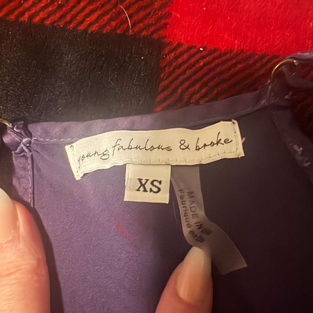 Young Fabulous & Broke Purple to Pink Asymmetrical Dress - Picture 4 of 4